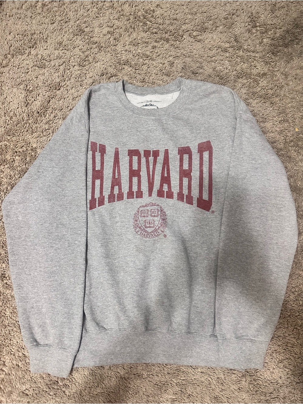 Harvard University Licensed Collegiate Gray Crewneck
Sweatshirt Medium